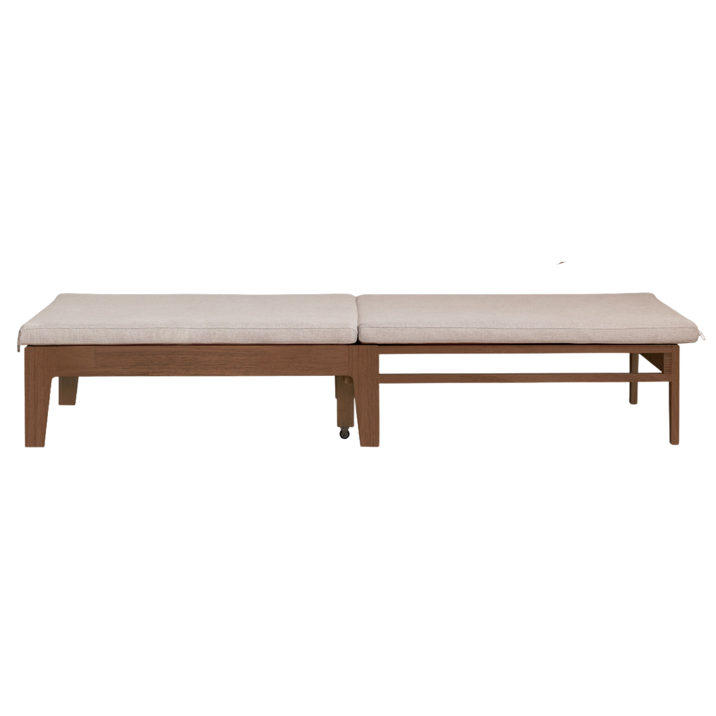 Oak, Solid RubberWood, Beech Solid Wood Sofa Bed Folding Single Bed