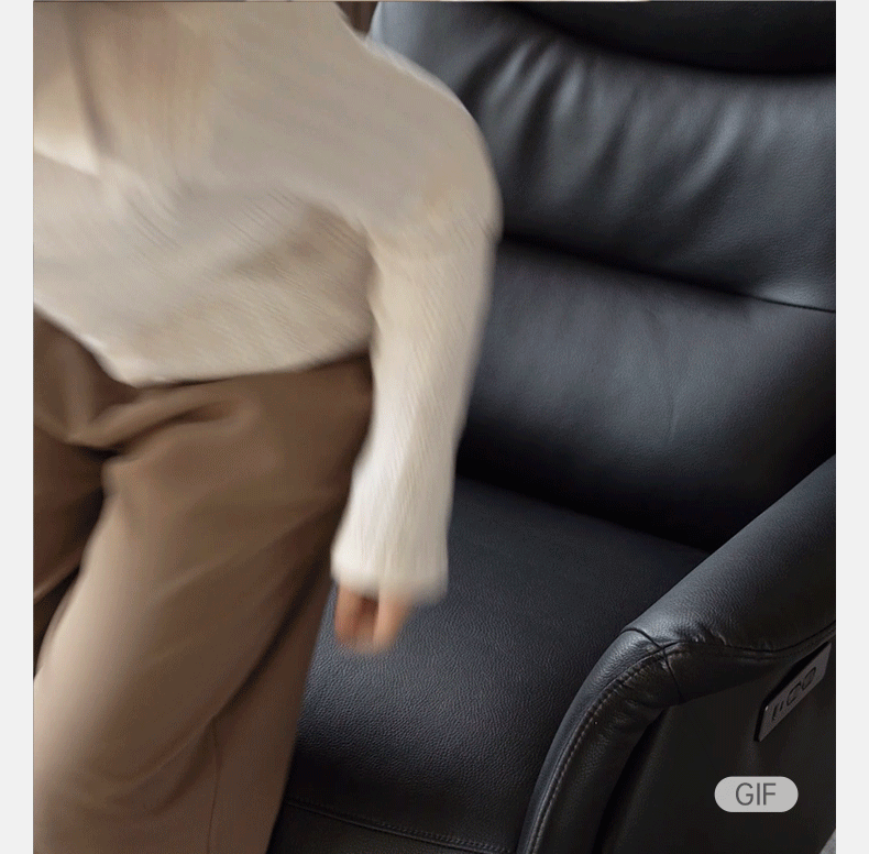 Cloud Leather Light Luxury Rotating Electric Chair