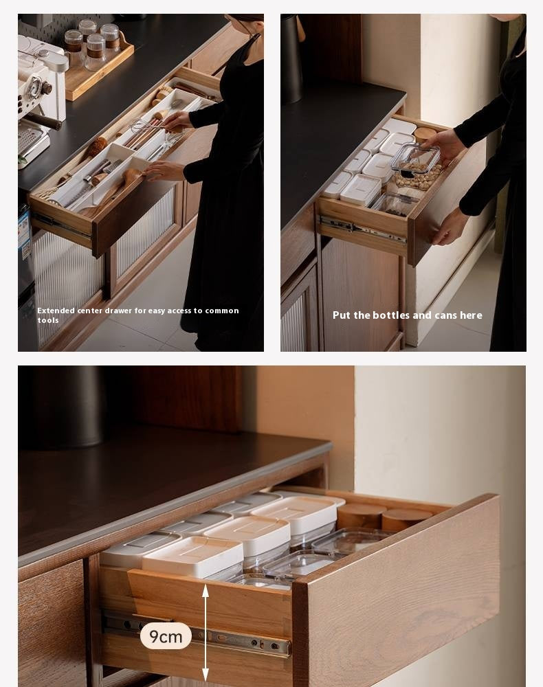 Oak Solid Wood Sideboard Cabinet