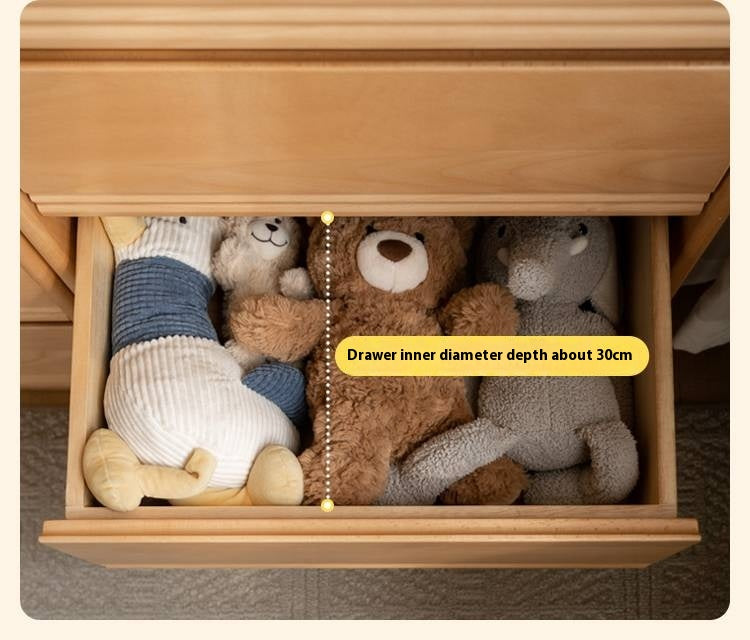 Beech Solid Wood Children's Chest of Drawers