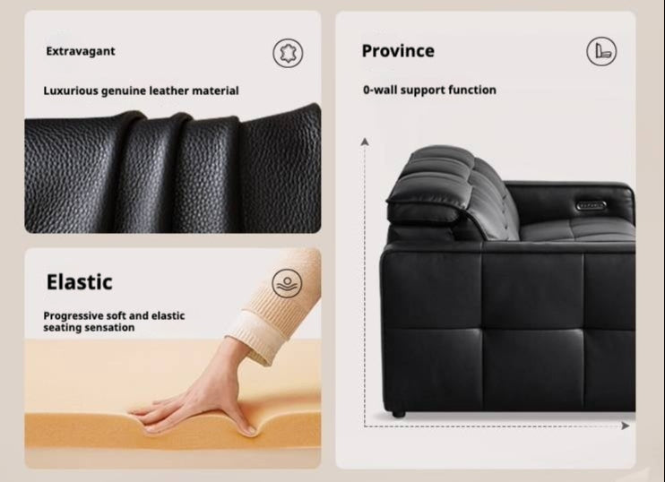 Leather Modern Style Electric Sofa