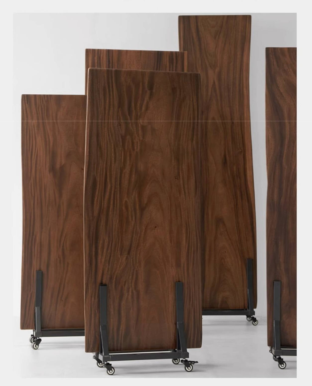 Black Walnut Solid Wood Wabi Sabi Style Dining Table Board