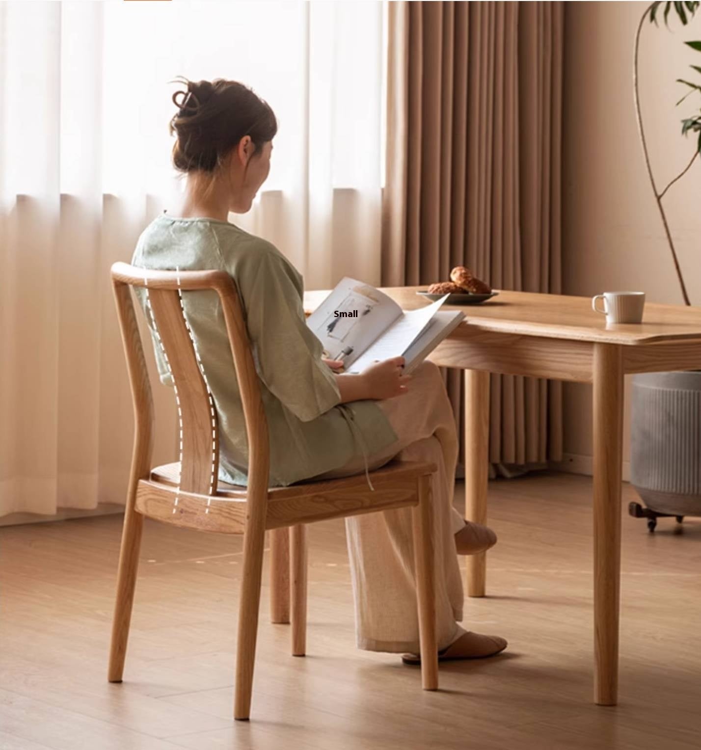 Oak Solid Wood New Chinese Style Dining Chair