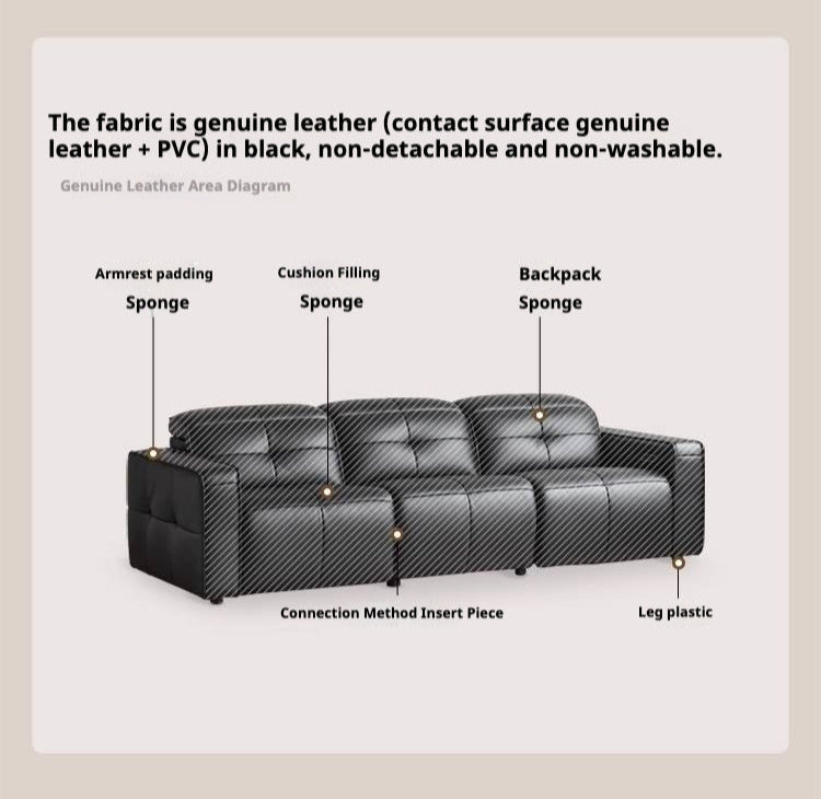 Leather Modern Style Electric Sofa