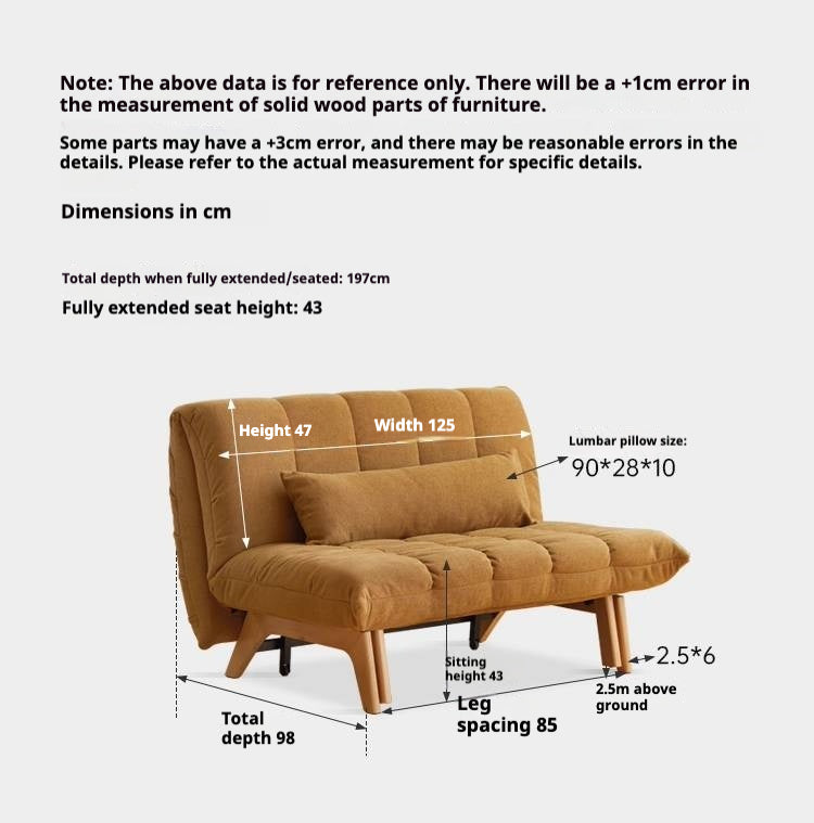 Retro Sitting and Sleeping Sofa