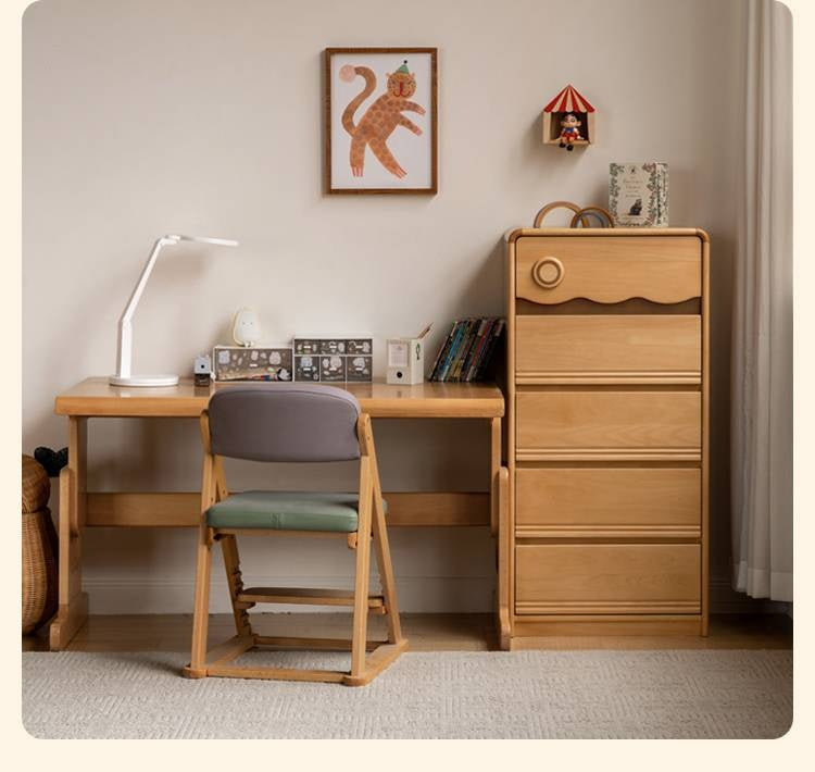 Beech Solid Wood Children's Chest of Drawers