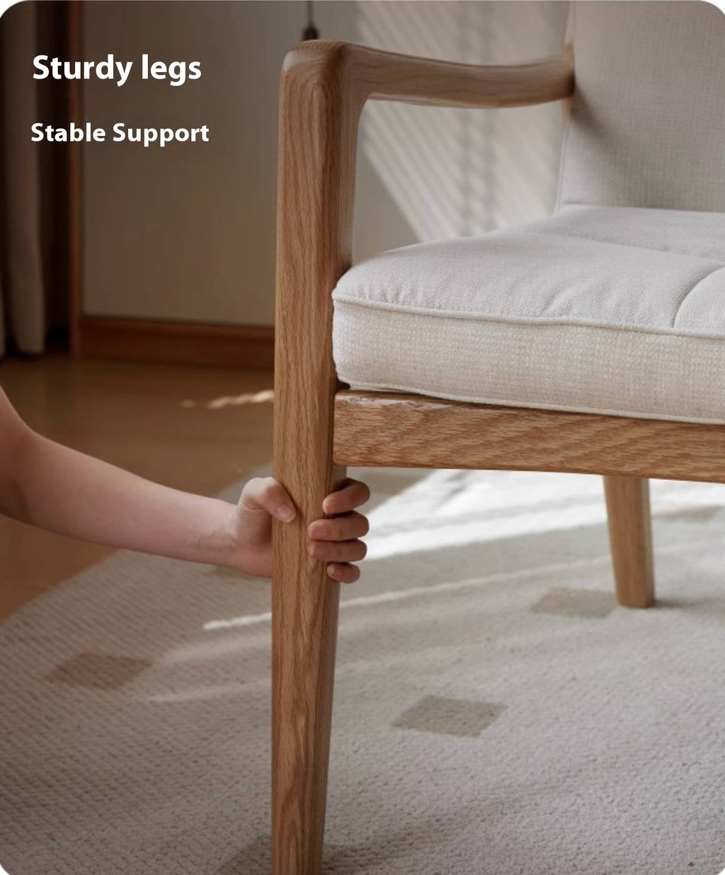 Oak Solid Wood Modern Style Chair