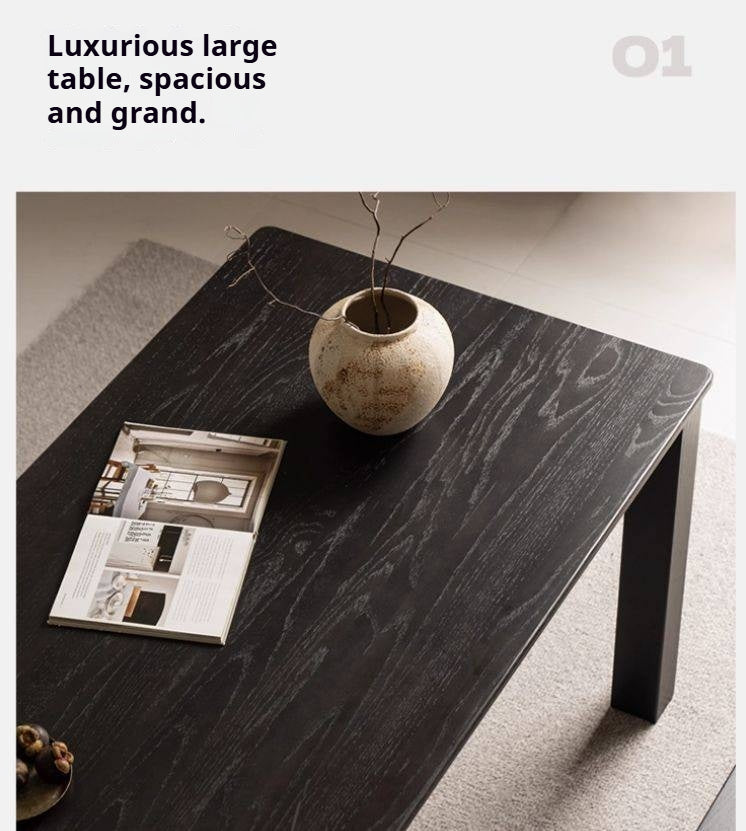 Oak, Ash Solid Wood Dining Table Modern and Simple