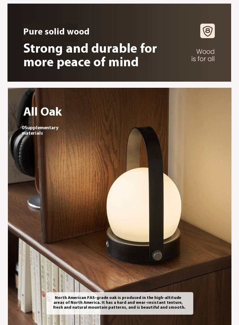 Oak Solid Wood Partition Rack Antique Shelf