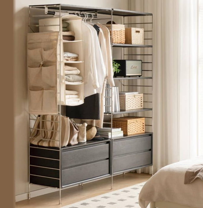 Oak Solid Wood Retro Style Side Cabinet