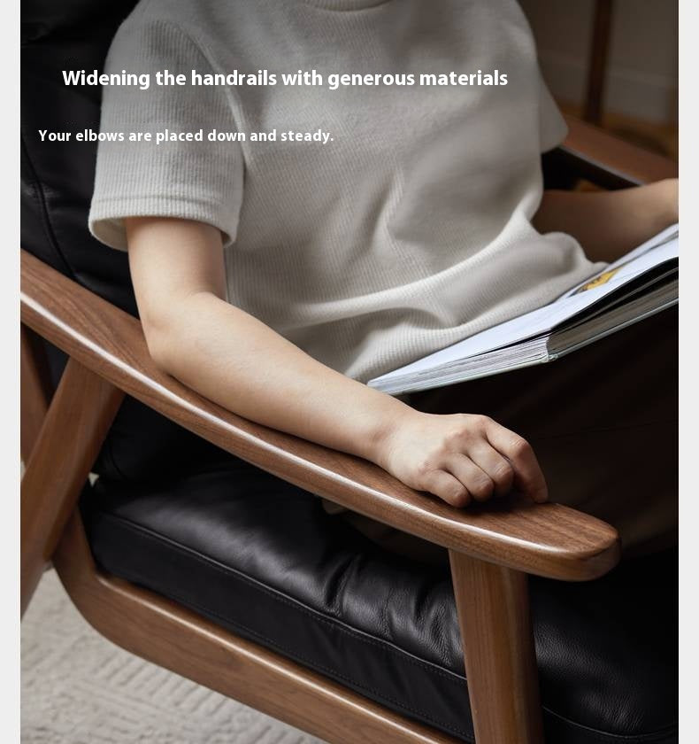 Ash, Black Walnut Solid Wood Armchair