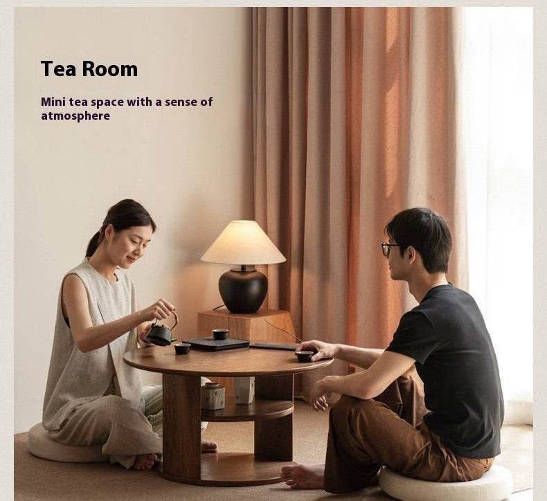 Ash Solid Wood Dual Use Tea Table