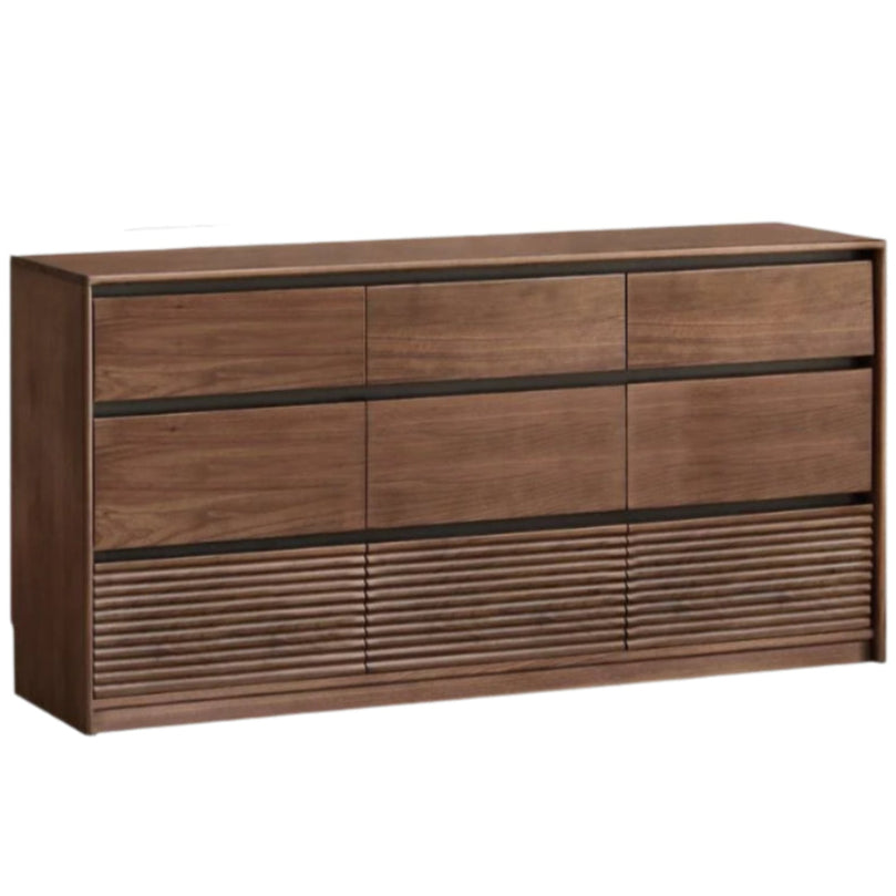 Black Walnut Solid Wood Italian Light Luxury Drawer