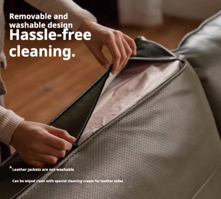 Black Walnut Solid Wood,Solid Sandalwood genuine leather, fabric Sofa