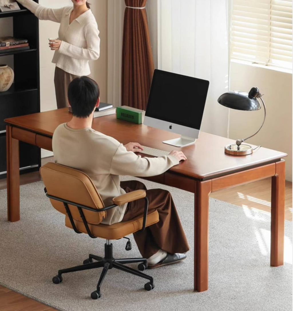 Poplar Solid Wood Antique Style Office Desk