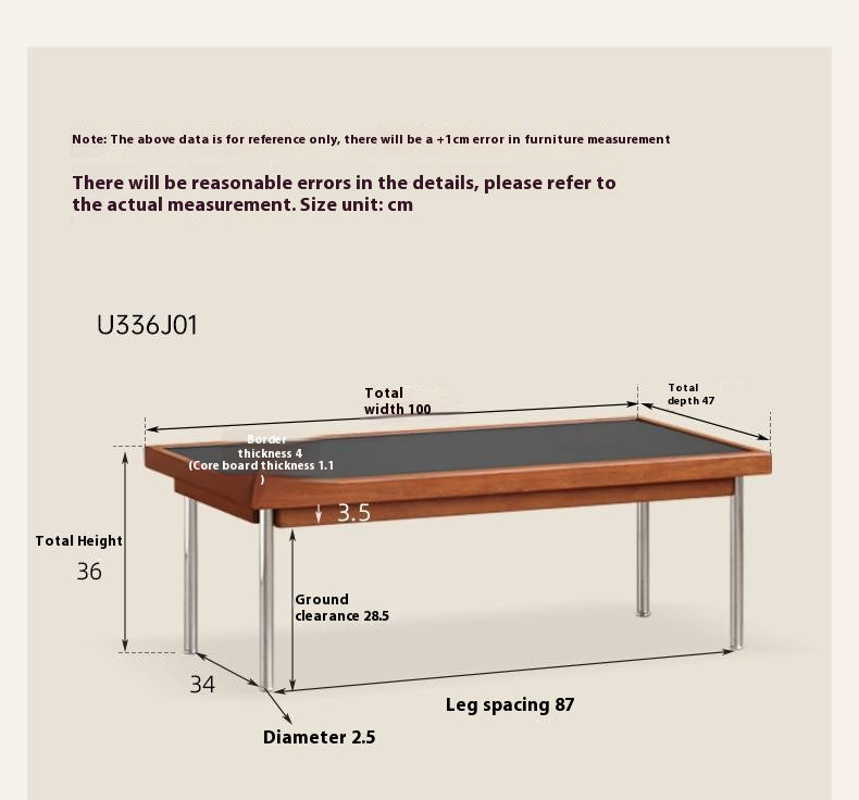 Poplar Solid Wood Ancient Square Tea Table
