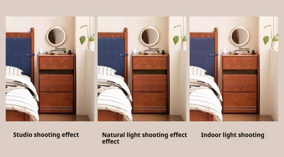 Poplar Solid Wood Classic Vintage Makeup Table