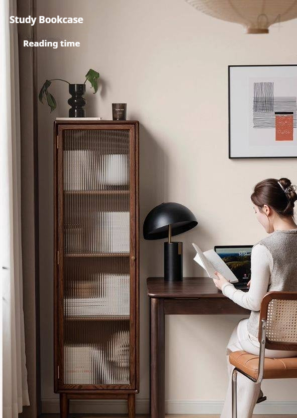 Oak Solid Wood Modern Side Cabinet