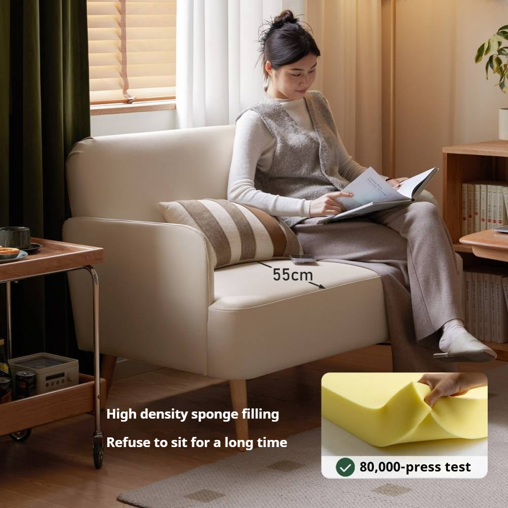 Beech Solid Wood Technology Cloth Sofa