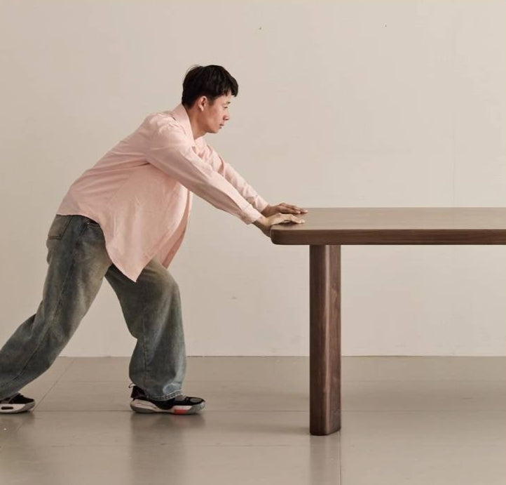 Black Walnut Solid Wood Dining Table