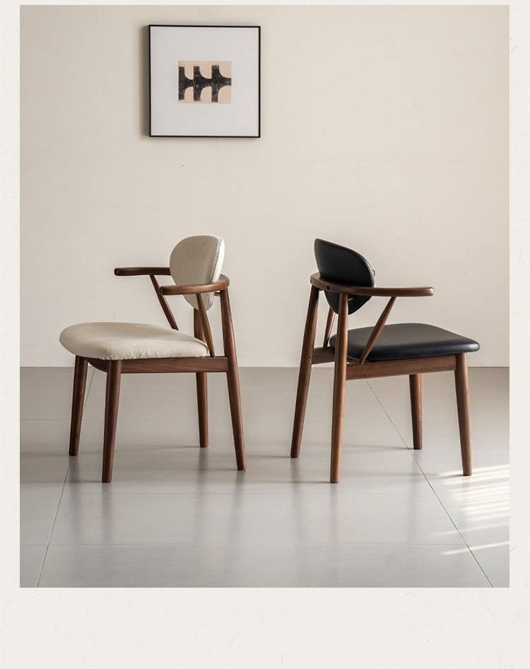 Solid Golden Sandalwood Dining Armchair