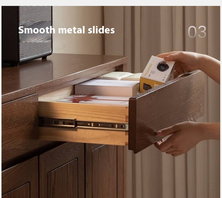 Ash Solid Wood Large Capacity Shoe Cabinet