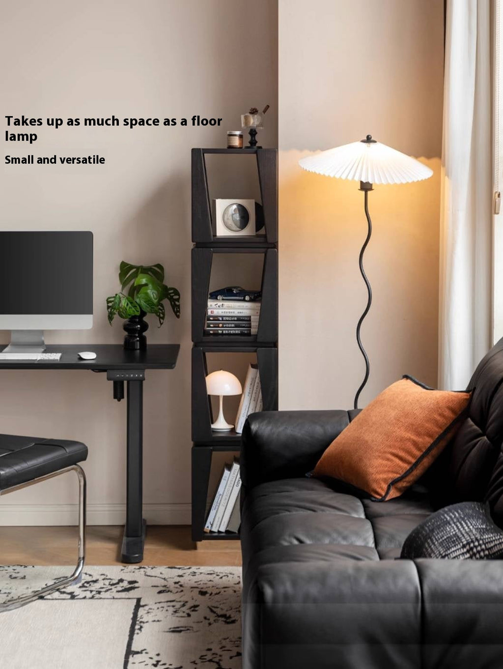 Oak Solid Wood Bauhaus Style Bookshelf