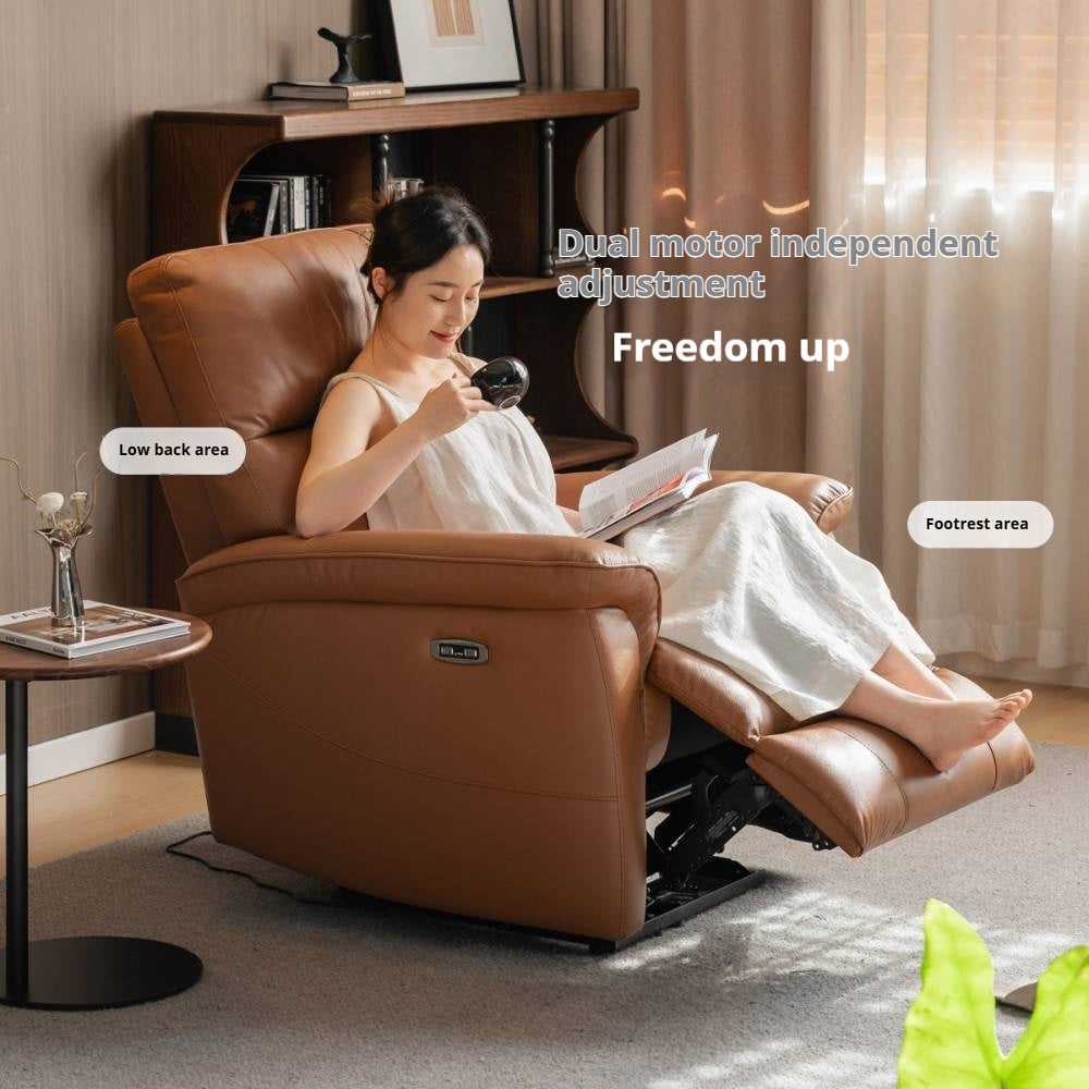 Leather Functional Recliner Electric Sofa