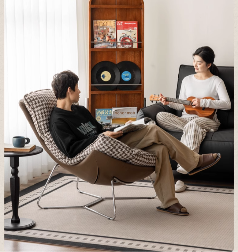 Fabric Eggshell Modern Chair