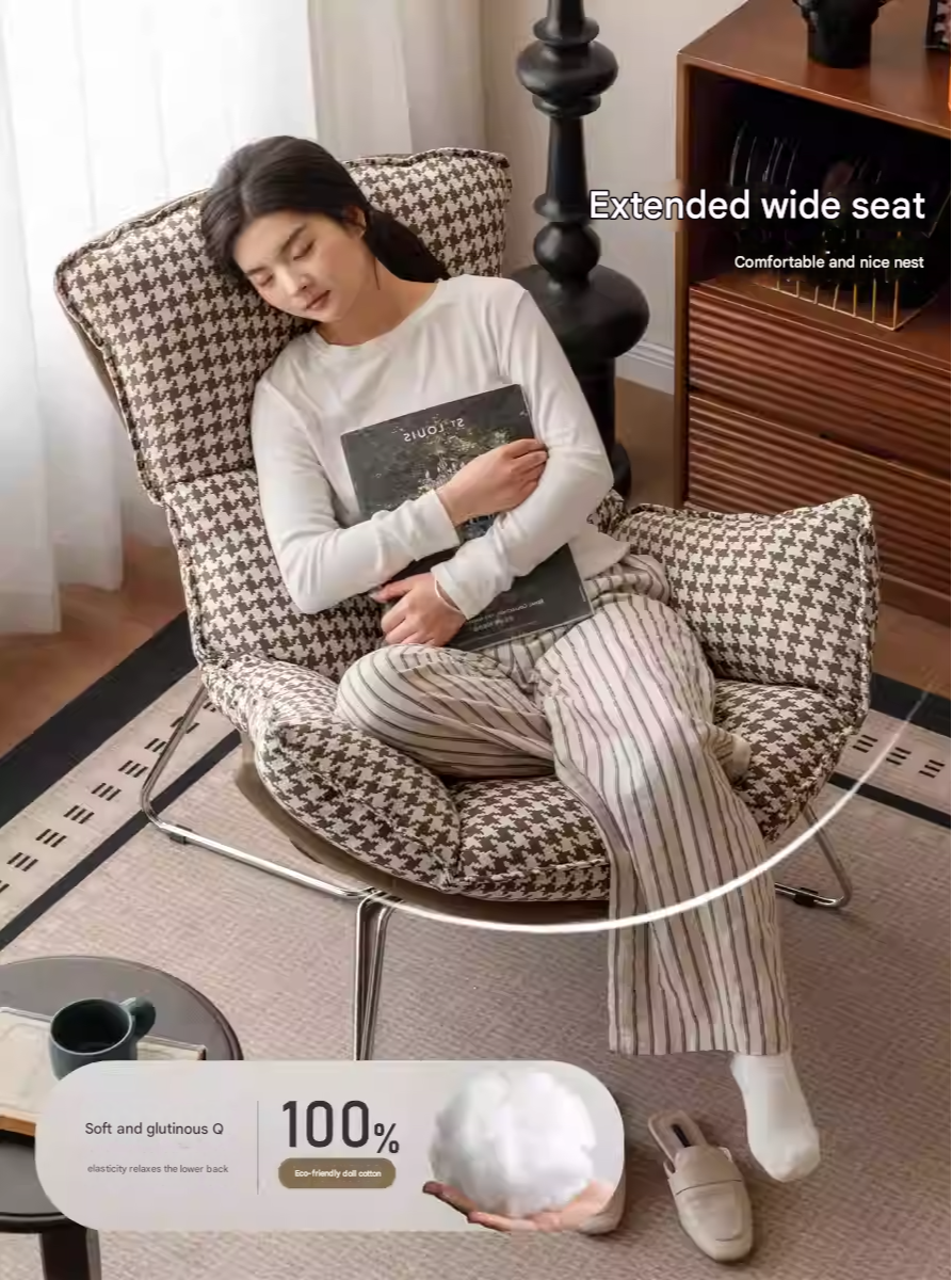 Fabric Eggshell Modern Chair