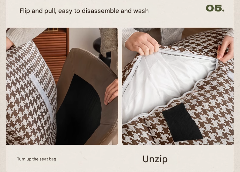 Fabric Eggshell Modern Chair