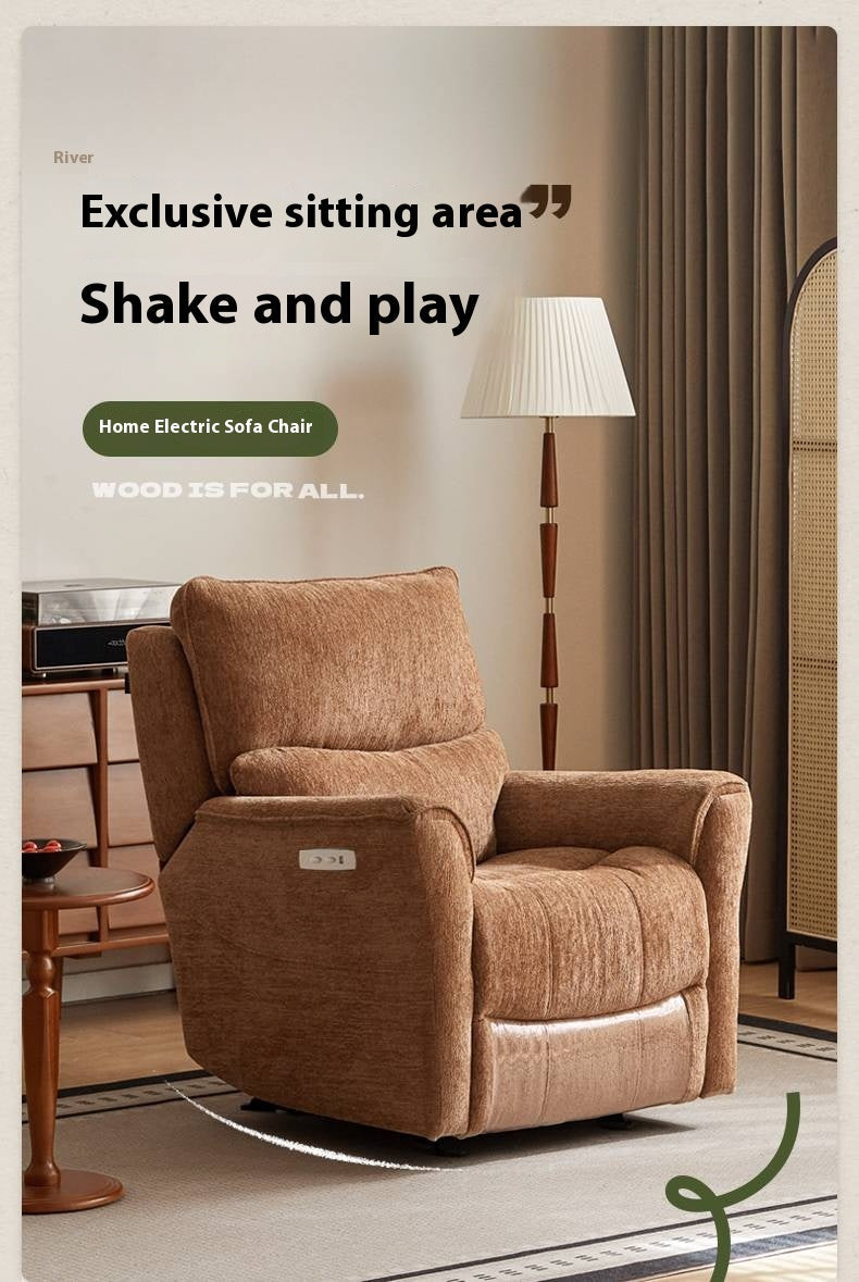 Fabric Lounge Electric Rocking Armchair