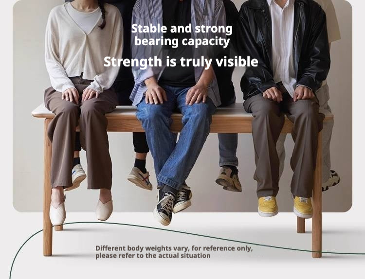 Oak Solid Wood Modern Rock Plate Dining Table