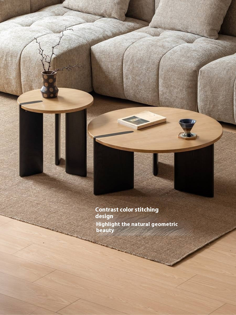 Ash Solid Wood Wabi Sabi Style Creative Coffee Table