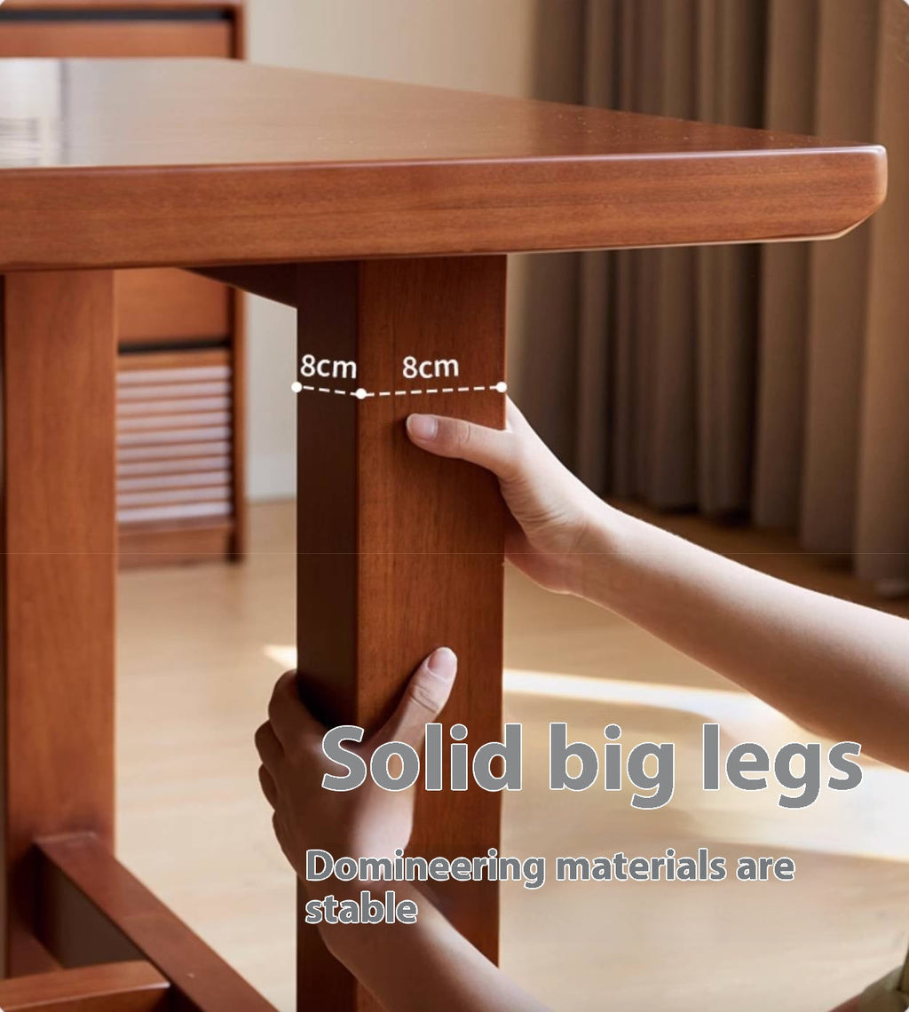 Poplar Solid Wood Mid Ancient Style Dining Table