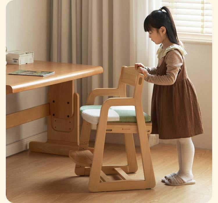 Beech Solid Wood Washable Kids Soft Chair