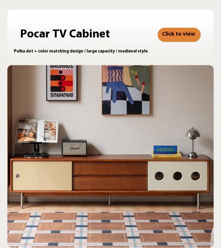 Poplar Solid Wood Ancient Style Side Cabinet