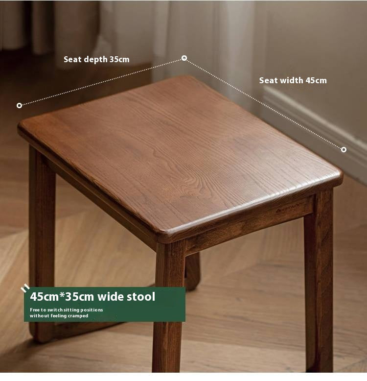 Ash Solid Wood Modern and Simple Style Tea Stool
