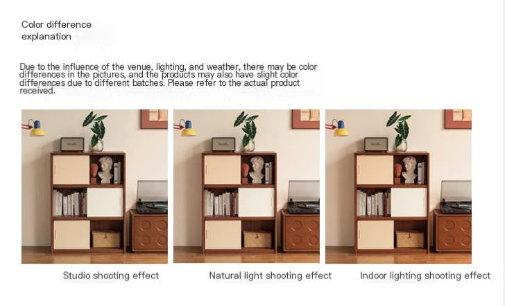 Poplar Solid Wood Bauhaus Side Cabinet