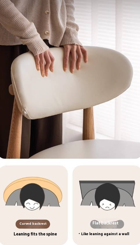 Set 4 pcs Ash Solid Wood Modern Soft Dining Chair