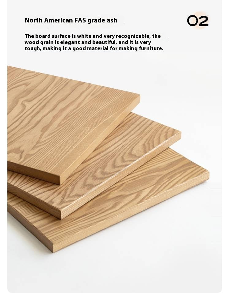 Ash Solid Wood Tea Table With Tea Tray