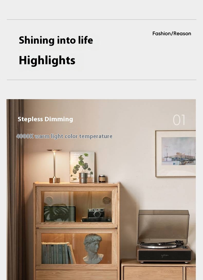 Ash Solid Wood Modern Side Cabinet