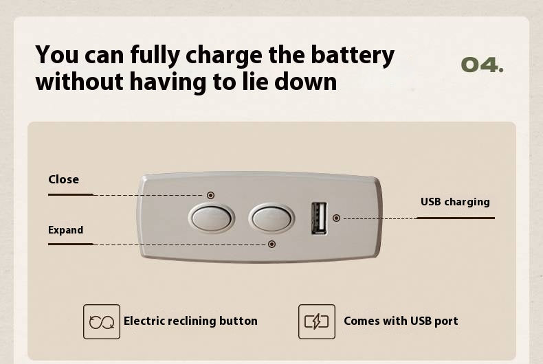 Fabric Lounge Electric Rocking Armchair