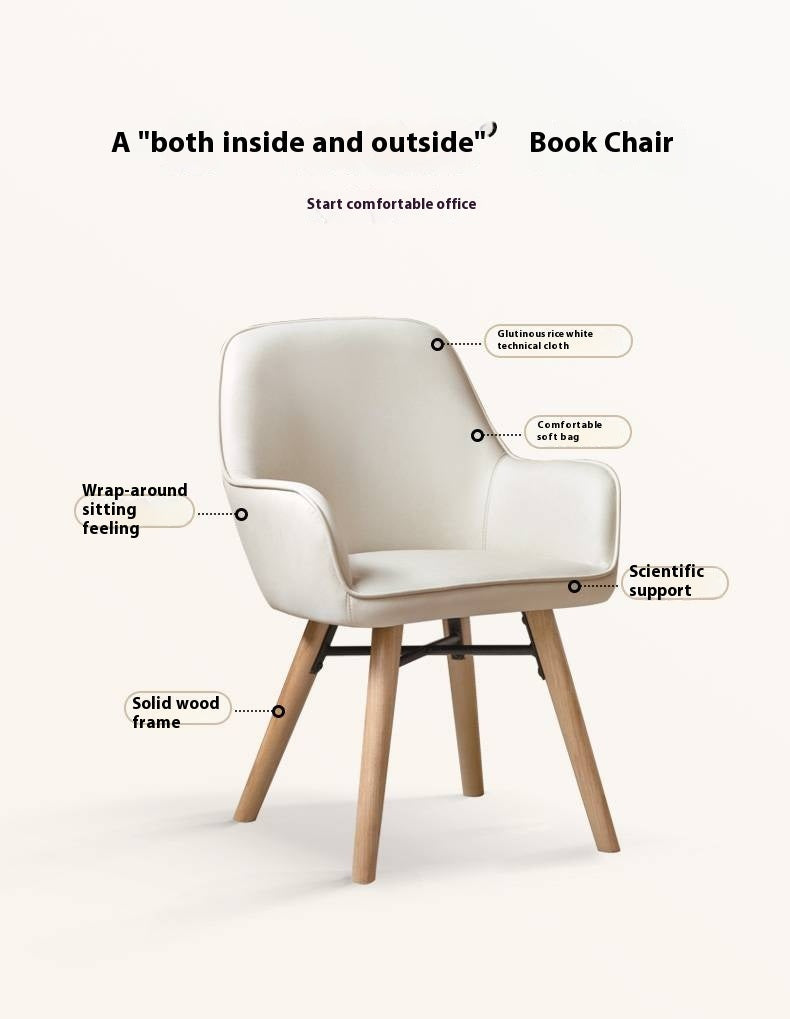 Beech Solid Wood Soft Comfortable Armchair