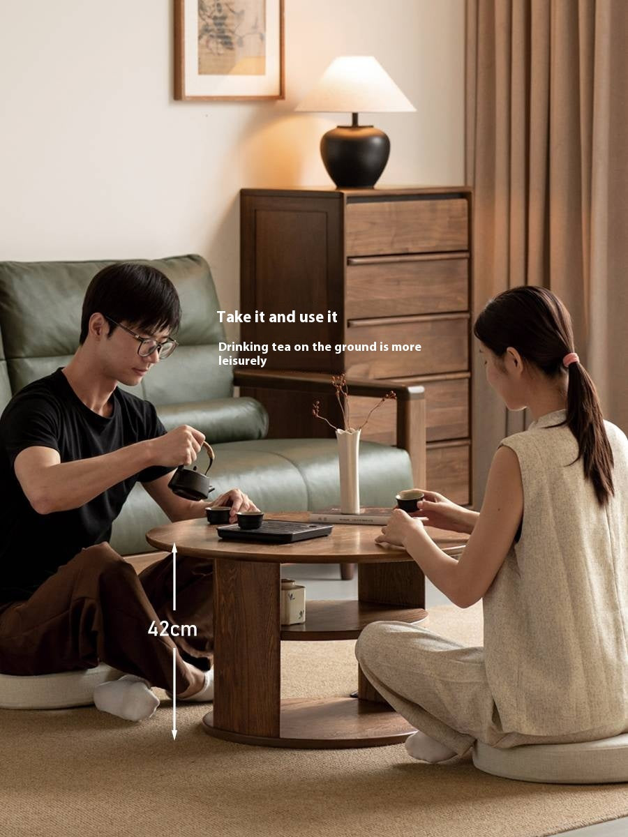 Ash Solid Wood Dual Use Tea Table