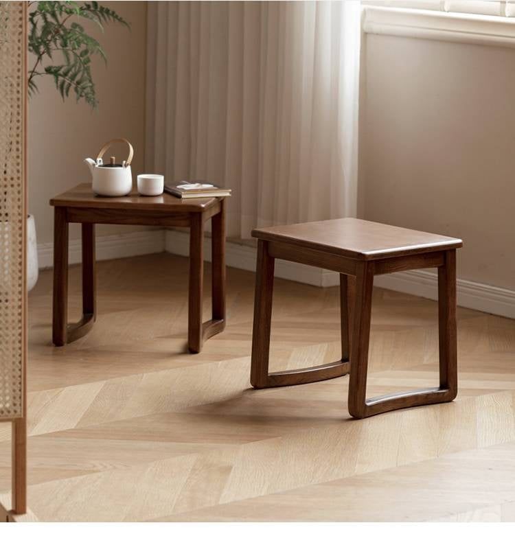 Ash Solid Wood Modern and Simple Style Tea Stool