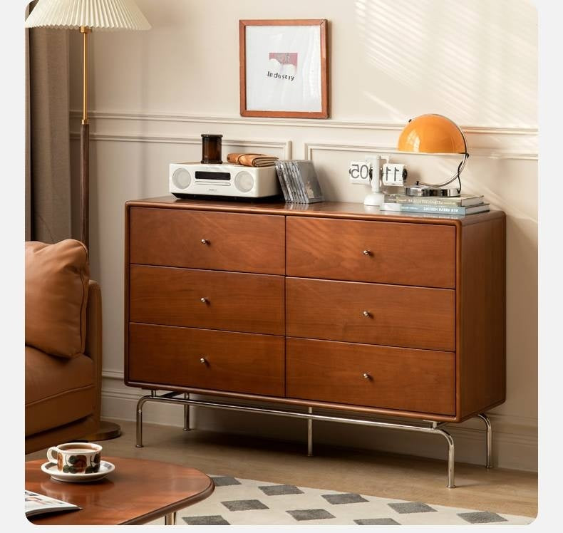 Poplar Solid Wood Ancient Style Wall Drawer Cabinet