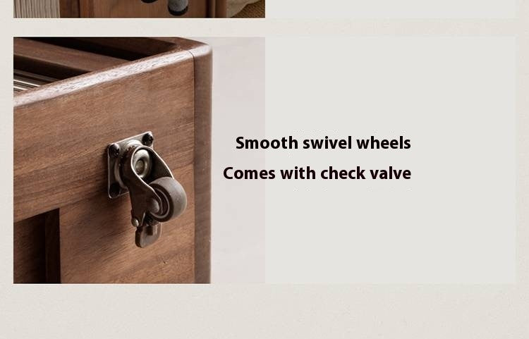 Black Walnut Solid Wood Tea Cabinet