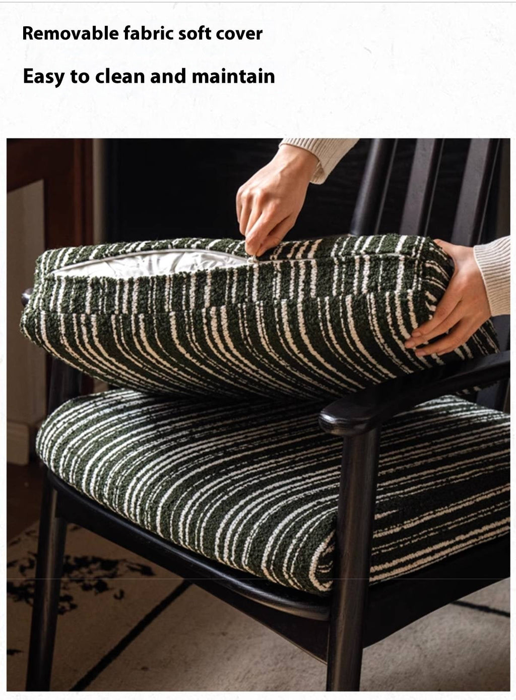 Ash Solid Wood French Retro Armchair