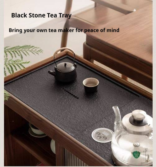 Black Walnut Solid Wood Tea Cabinet